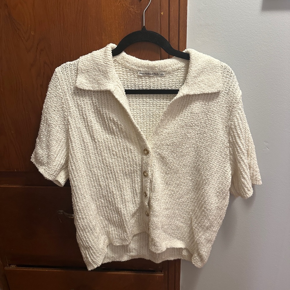 White Abercrombie Sweater